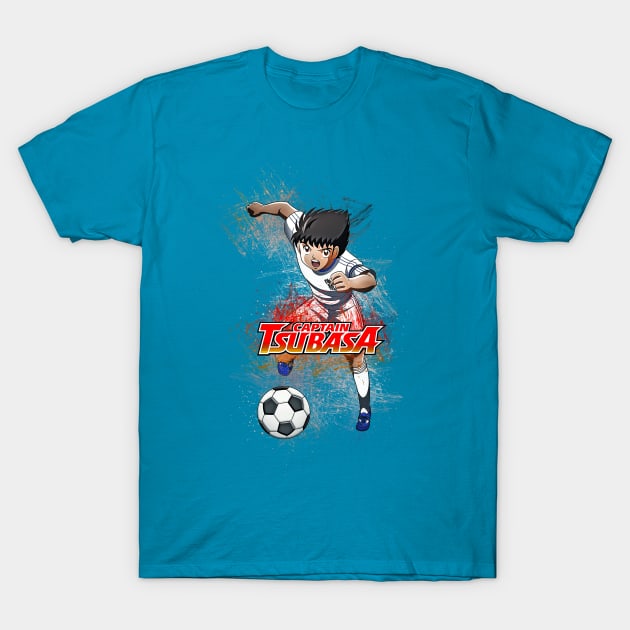 Captain Tsubasa Popart T-Shirt by masnono